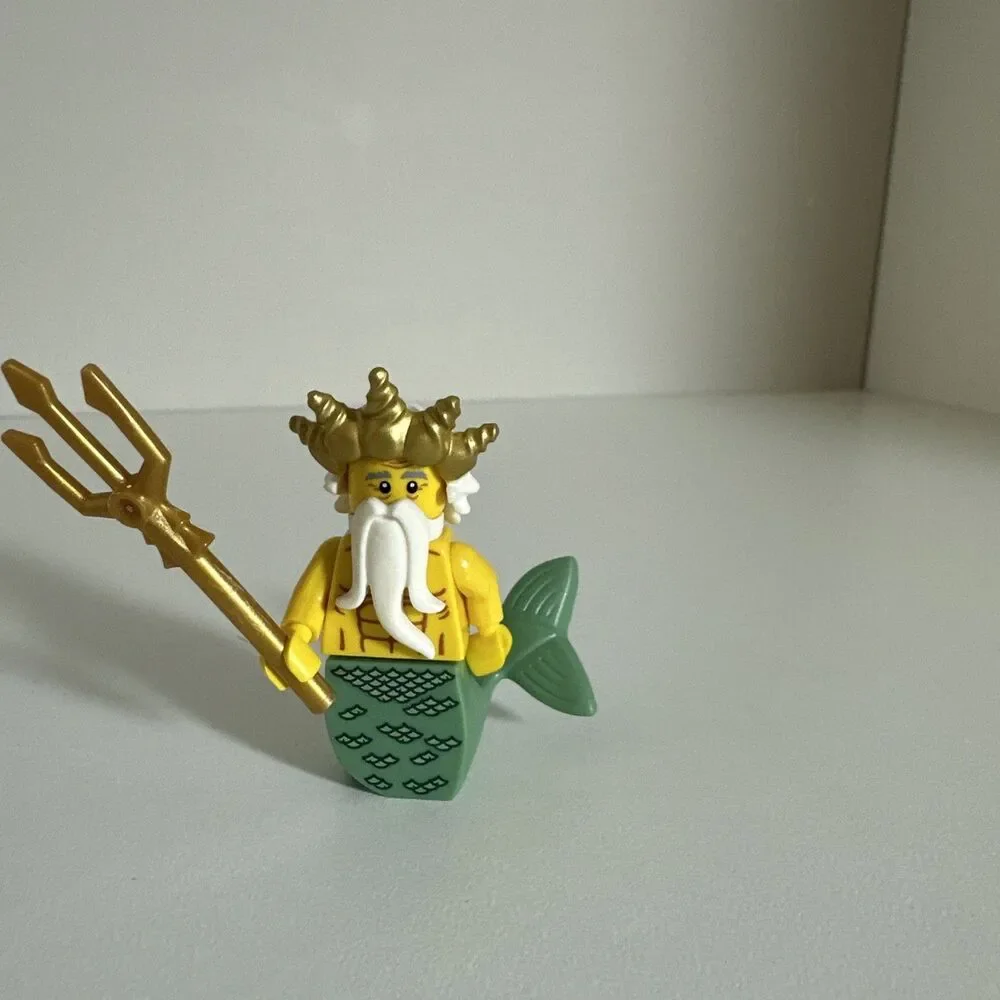 LEGO Ocean King Minifigures Series 7 #8831 CMF Merman Trident Poseidon Mermaid